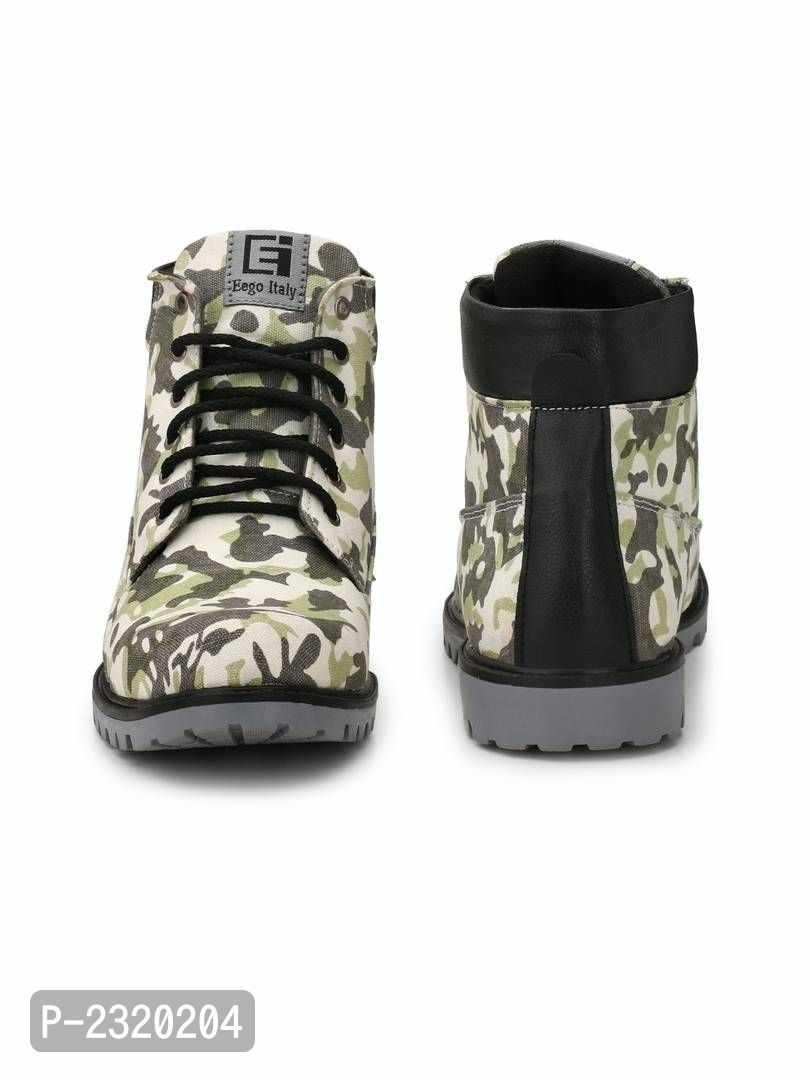 High Top Synthetic Leather Milittary BootsSize: UK8 Color:  Multicoloured Type:  Flat Boots Style:  Printed Material:  Synthetic LeatherWithin 6-8 business days However, to find out an actual date of delivery, please enter your pin code.High Top Synthetic Leather Milittary Boots - 8UK