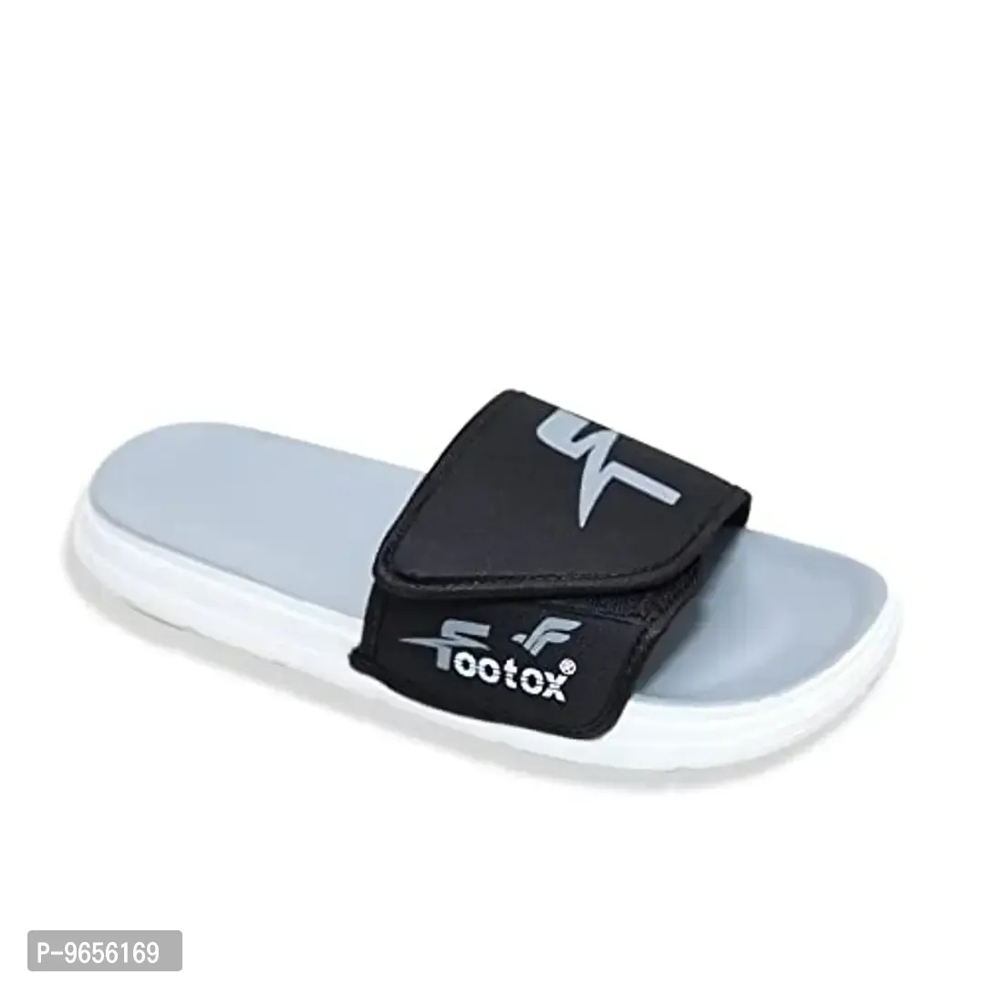 FOOTOX BE YOUR LABEL Men's Flipflop & Slipper Chepi-Grey-2 - Gray, 2UK