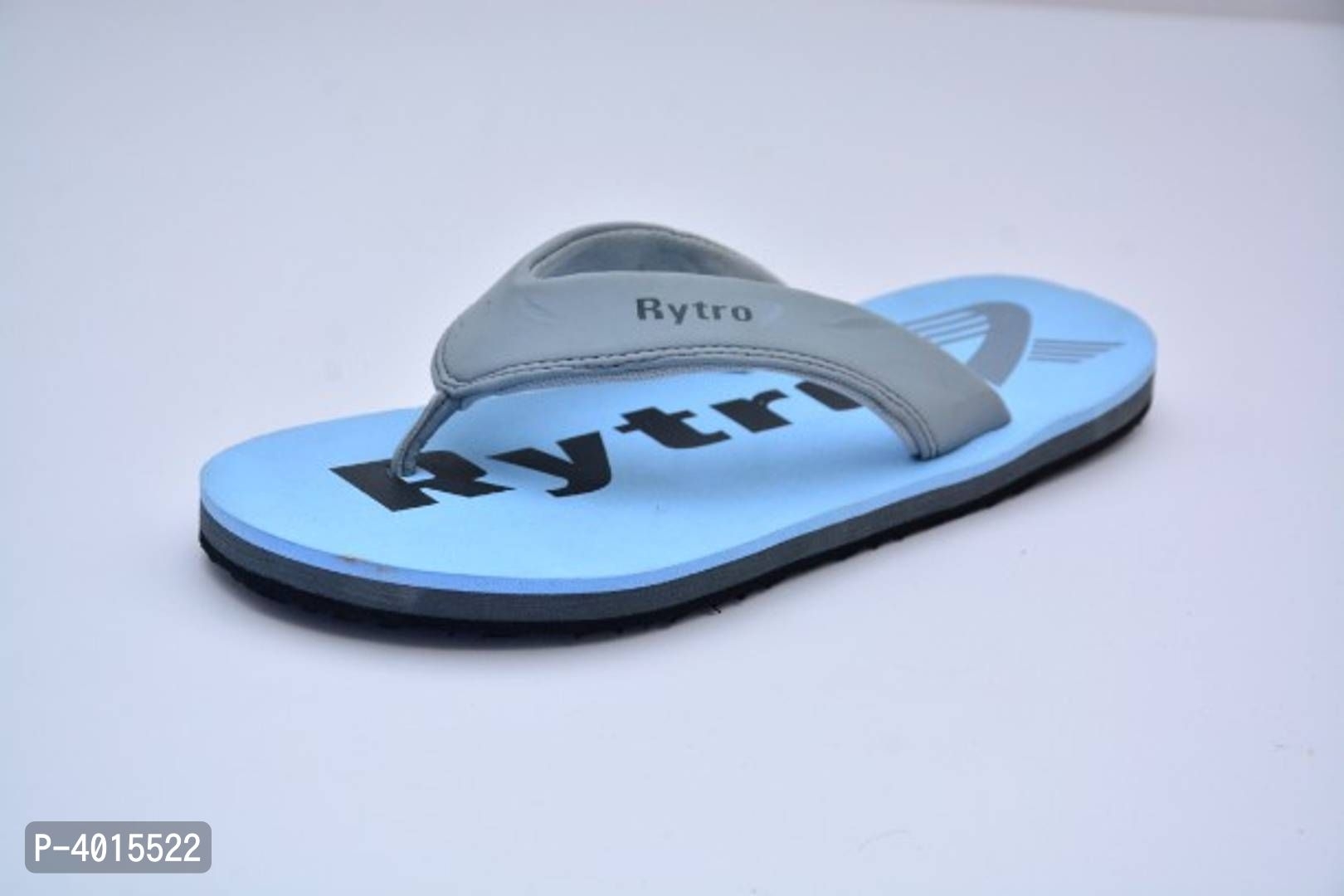 Comfortable Sky Blue Fabric Slippers For Men - 11UK