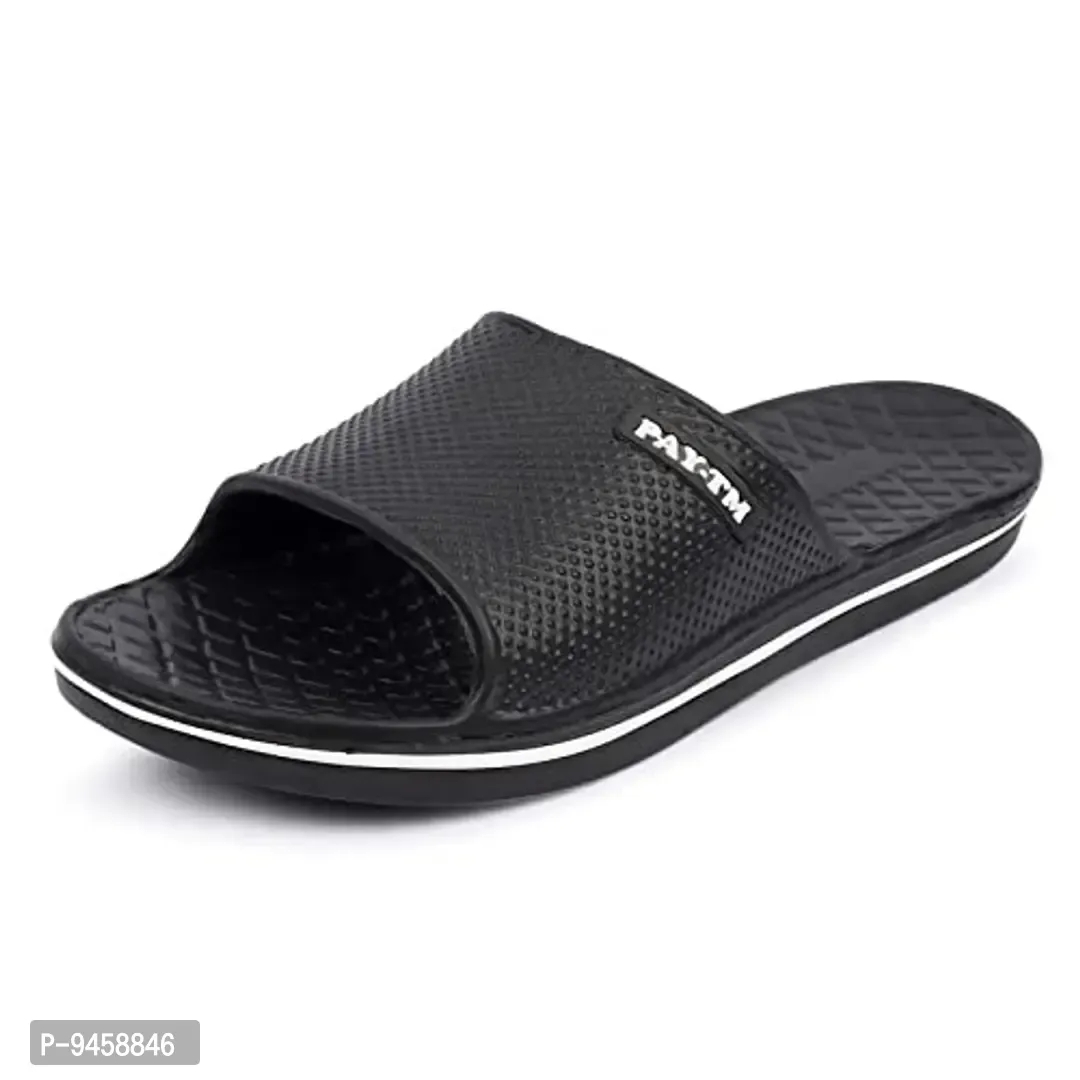 Fashion Slipper for Men & Boys - Black, 6UK