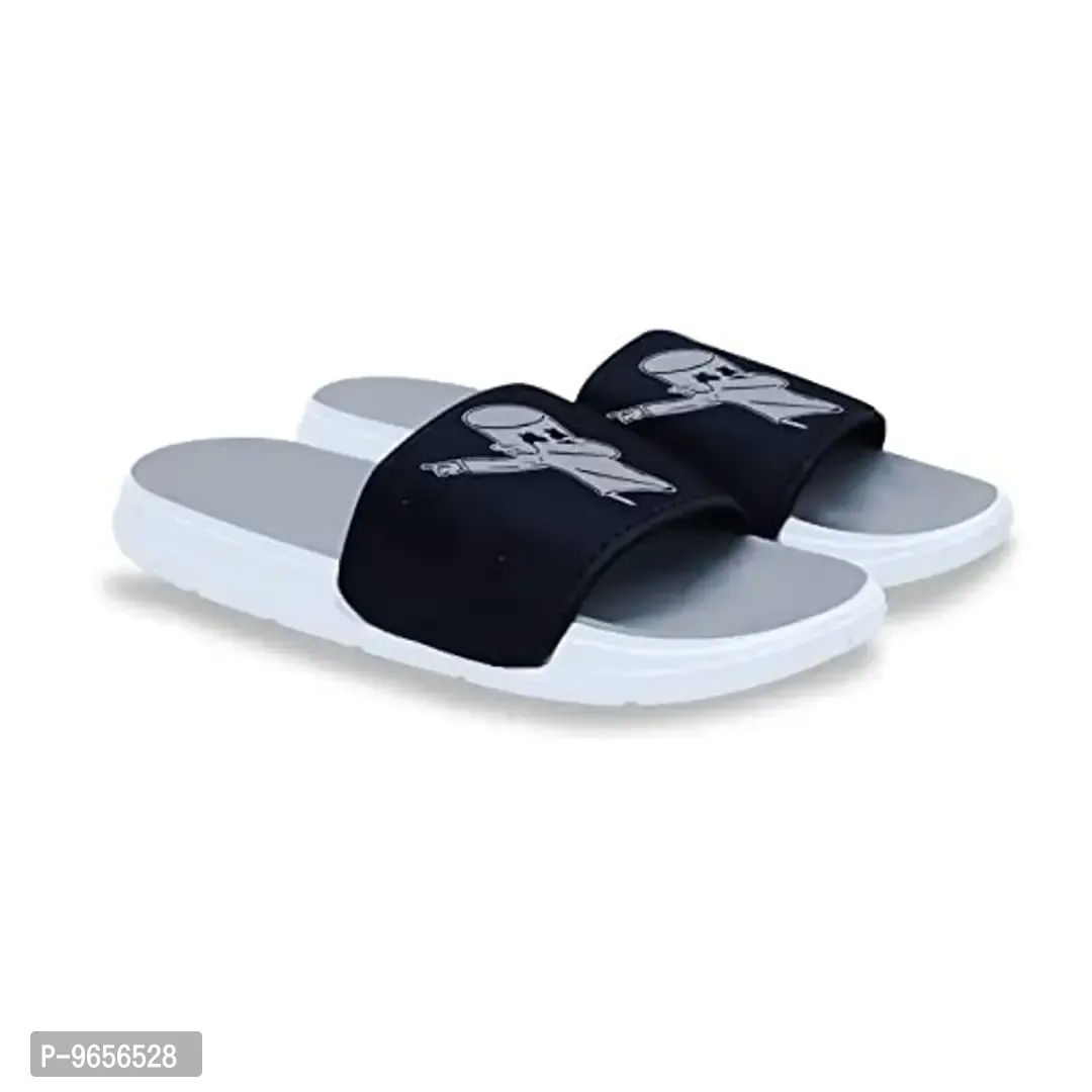 FOOTOX BE YOUR LABEL Men's Flipflop & Slipper FMF-05 Grey - Gray, 11UK