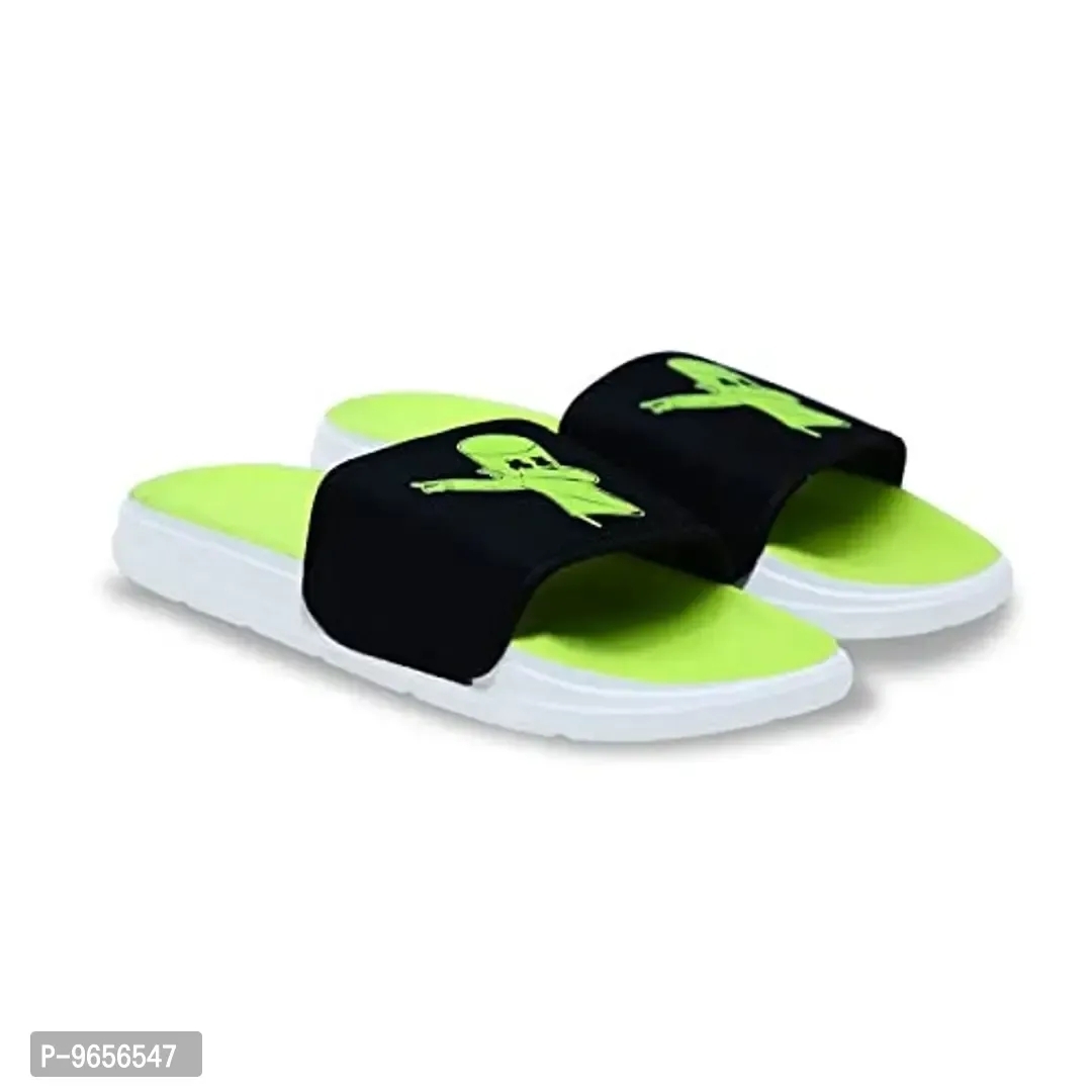 FOOTOX BE YOUR LABEL Men's Flipflop Slipper FMF-05 - Green, 10UK