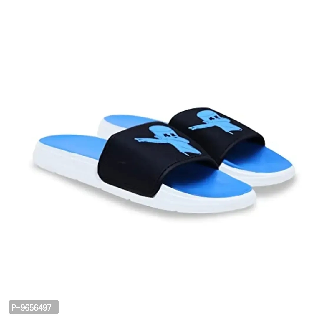 FOOTOX BE YOUR LABEL Men's Flipflop Slipper FMF-05 - Blue, 6UK