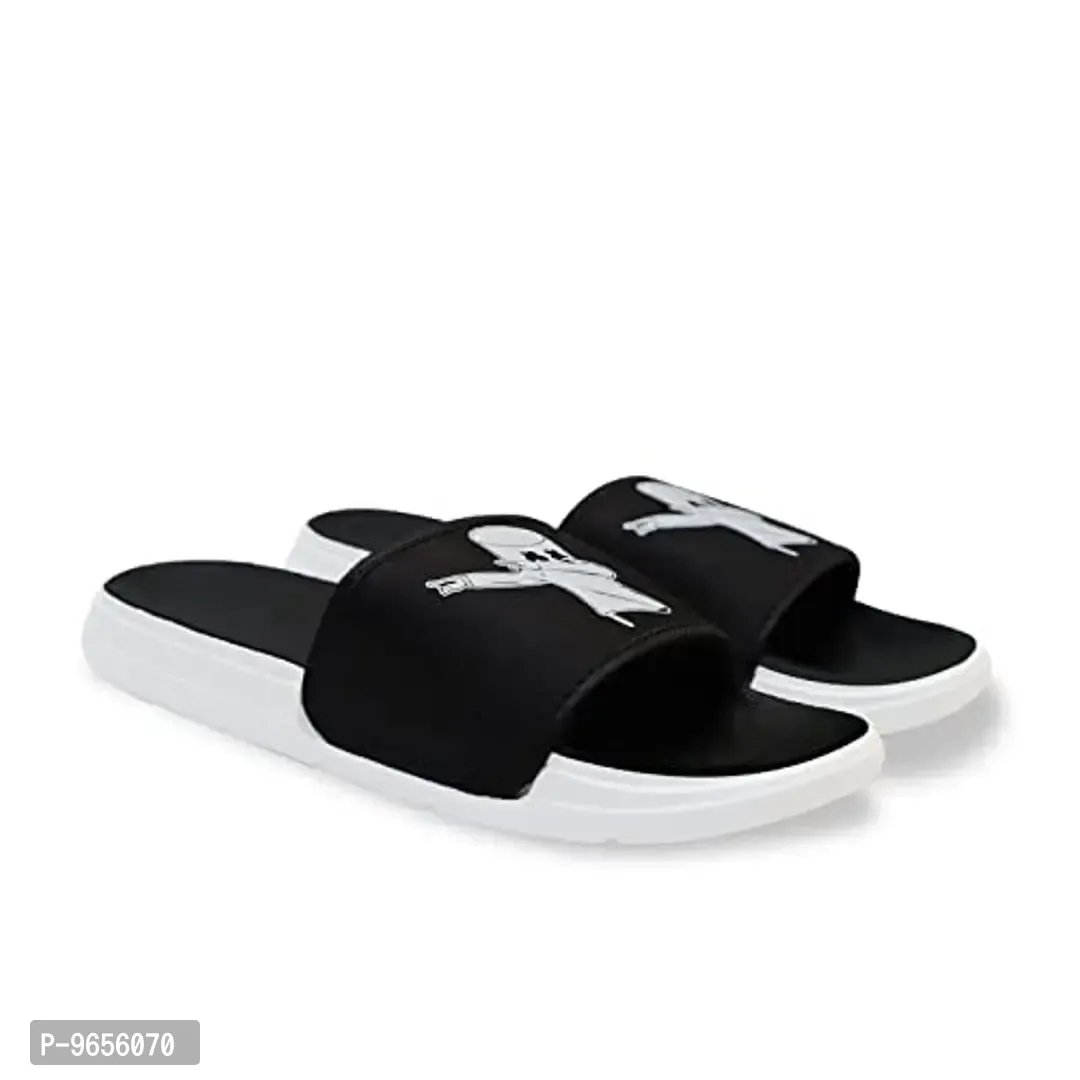 FOOTOX BE YOUR LABEL Men's Flipflop & Slipper FMF-05 - Black, 4UK