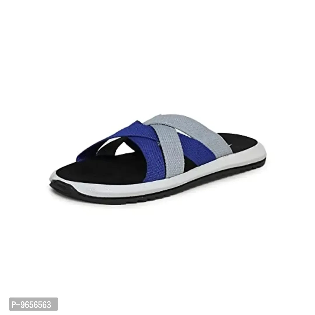 FOOTOX BE YOUR LABEL Men's Flipflop Slipper FMAS-01 - Gray, 2UK