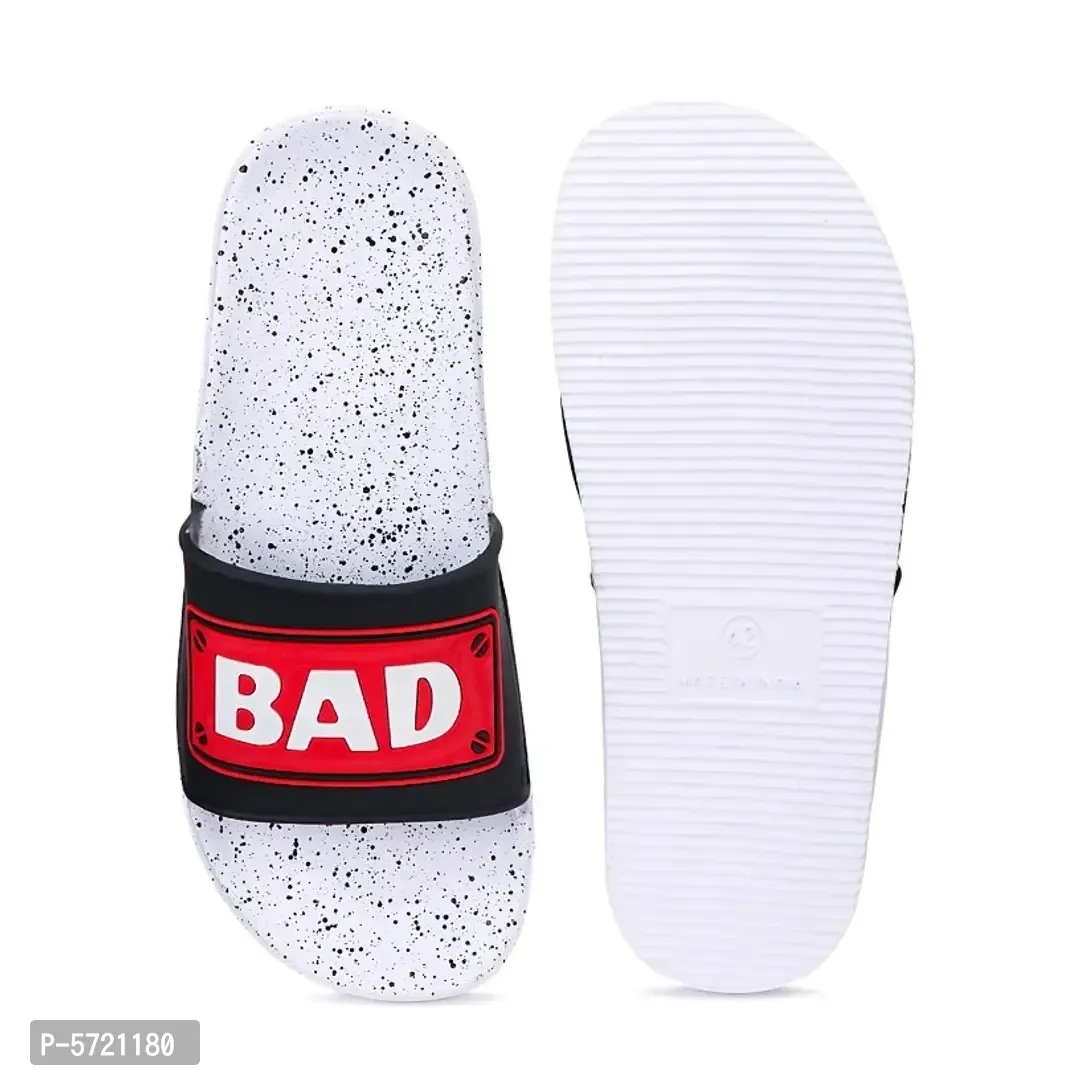 Stylish EVA Bad Boy Slipper - White, 7UK