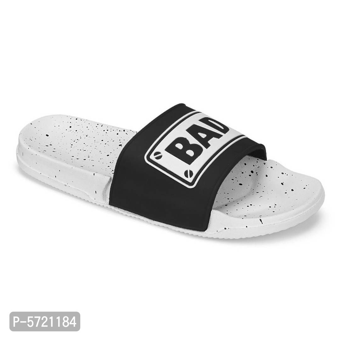 Stylish EVA Bad Boy Slipper (Pack of 1 Pair) - White, 7UK