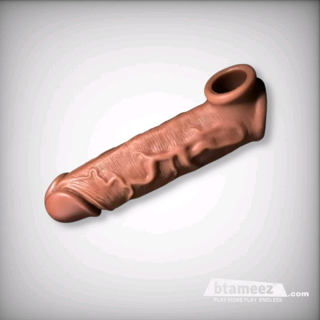 6 inch dragon condom sleeve extender  - Brown, Non Returnable