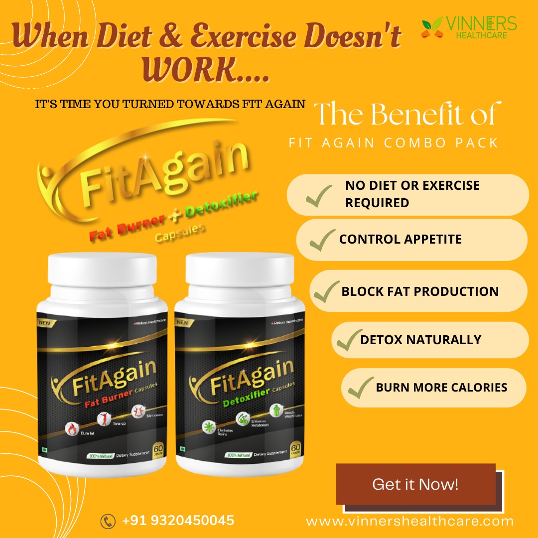 Fit Again Combo Pack - 60 Capsules + 60 Capsules