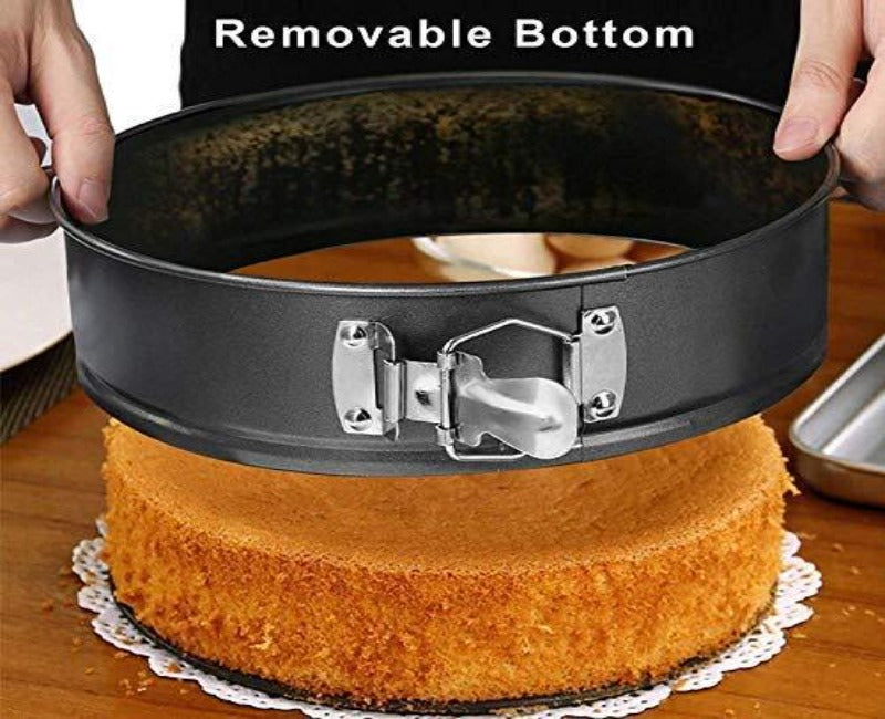 Grilzy Cake Tin - 9 Inch Cake Tins for Baking, 22cm Springform Cake Tins  for Cheesecake, Non-Stick Baking Tins Round Cake Pan, Bake Ware Round Cake  Tin for Restaurants, Home and Kitchen 