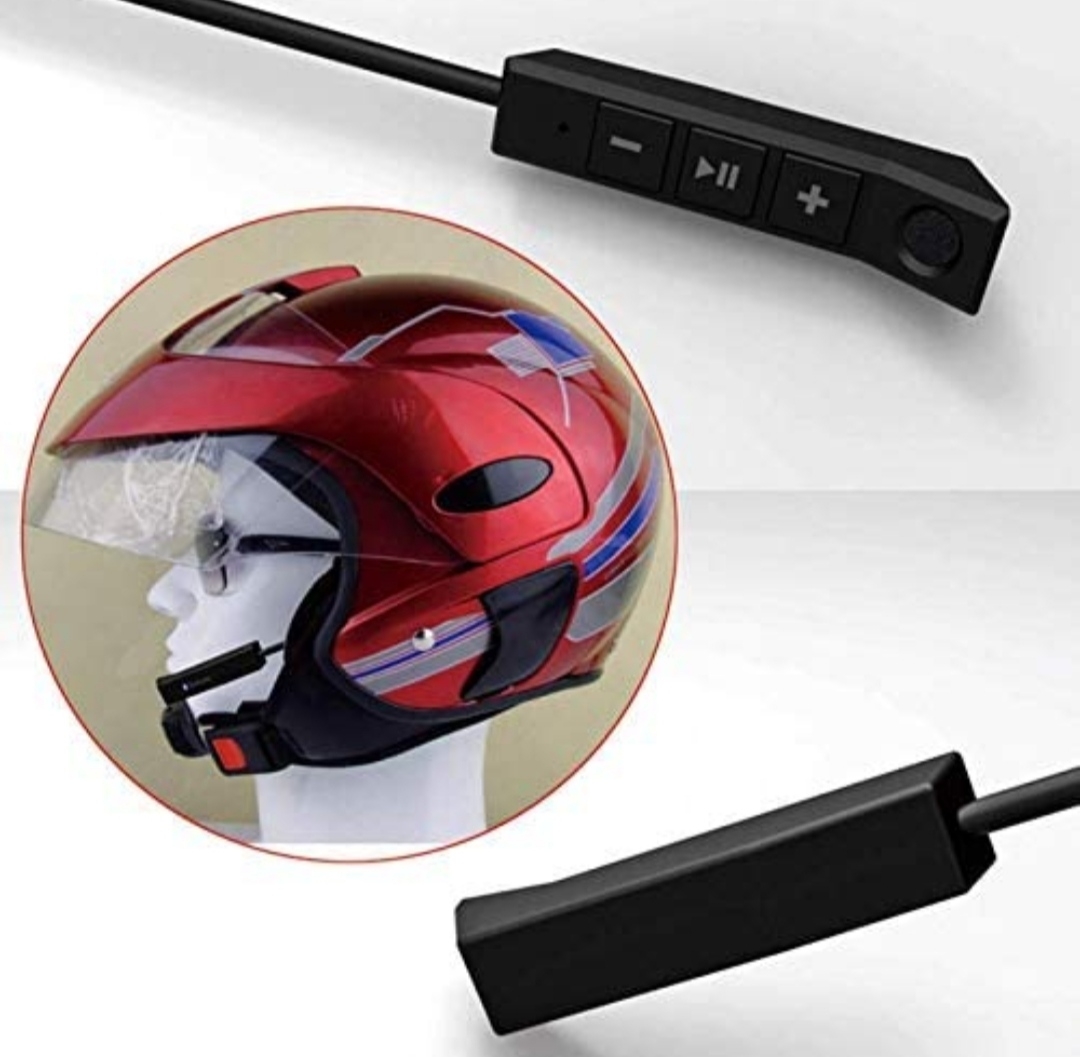 BSDDP Wireless Bluetooth for Helmet Over The Ear Headset with Mic (Black)