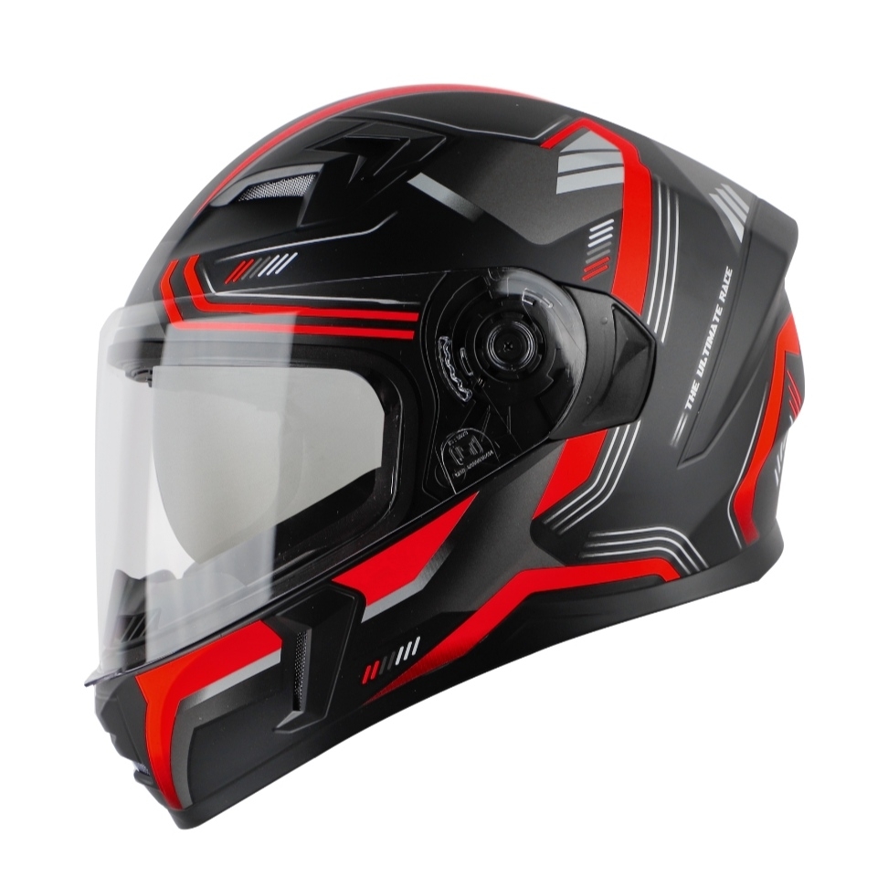 Steelbird SBA-21 Ultimate Race Matte Black with Red (with Inner Sun Shield) - L