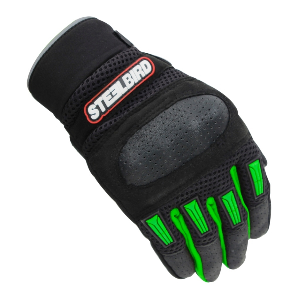 Steelbird Riding Gloves Adventure A-1 Green - L