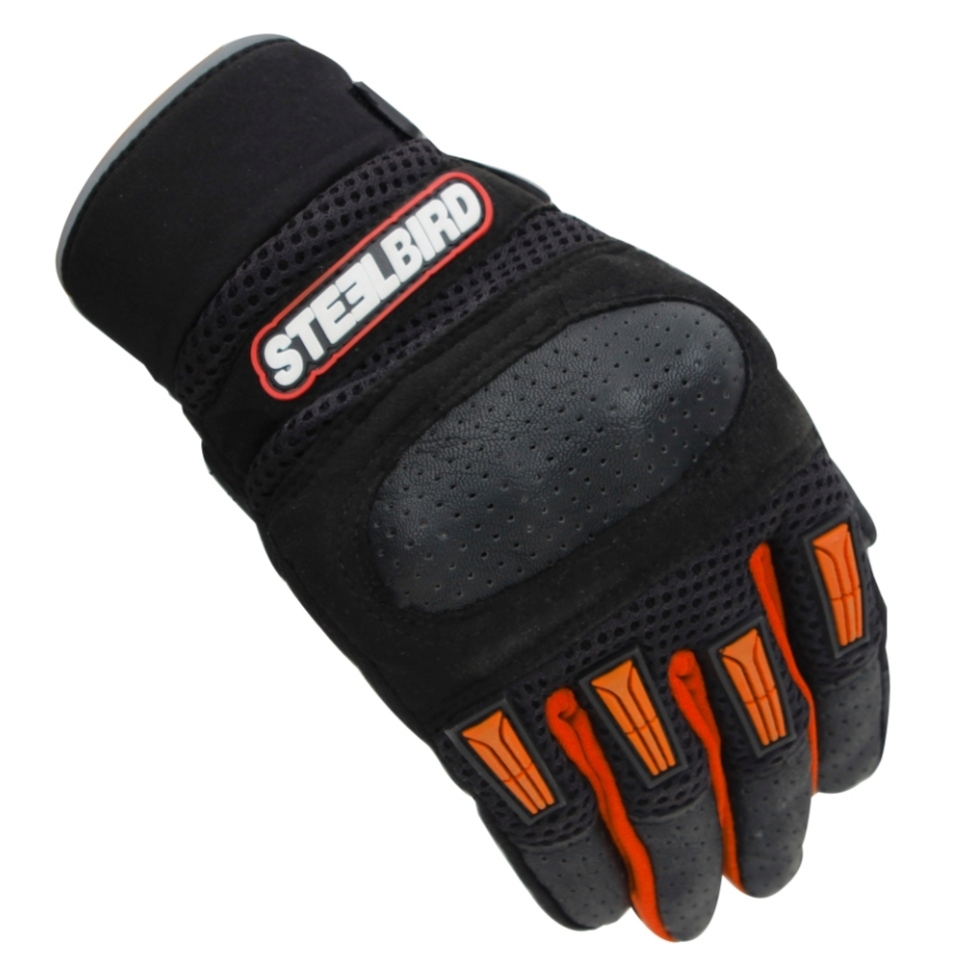 Steelbird Riding Gloves Adventure A-1 Orange - M