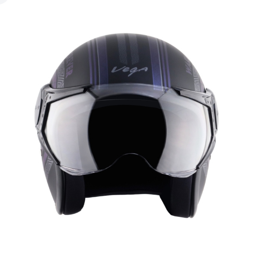 Vega Jet Marvel Black Panther Edition Dull Black Helmet - M