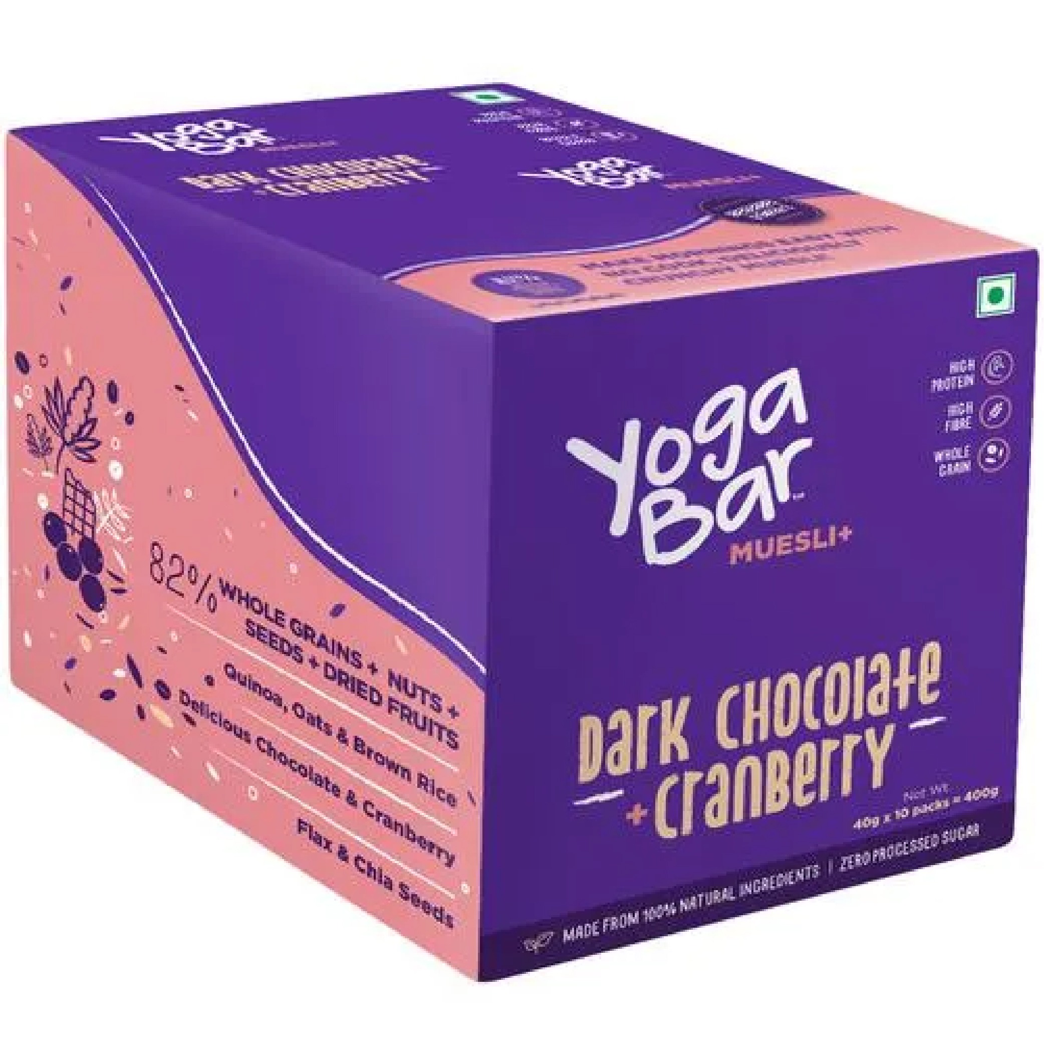 Buy Yoga Bar Wholegrain Breakfast Muesli with Dark Chocolate + Cranberry —  Vanity Wagon