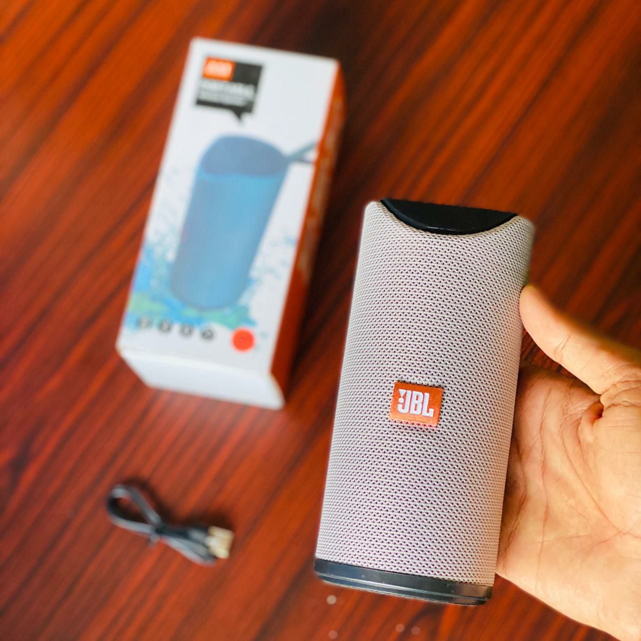 Portable Bluetooth Speaker Dynamic Thunder Sound With High Bass Bluetooth Speaker Stereo Channel With Jbl Brand Logo - Grey