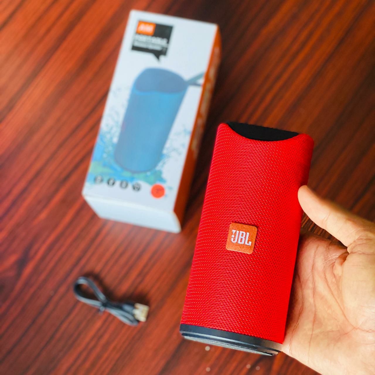 Portable Bluetooth Speaker Dynamic Thunder Sound With High Bass Bluetooth Speaker Stereo Channel With Jbl Brand Logo - Grey