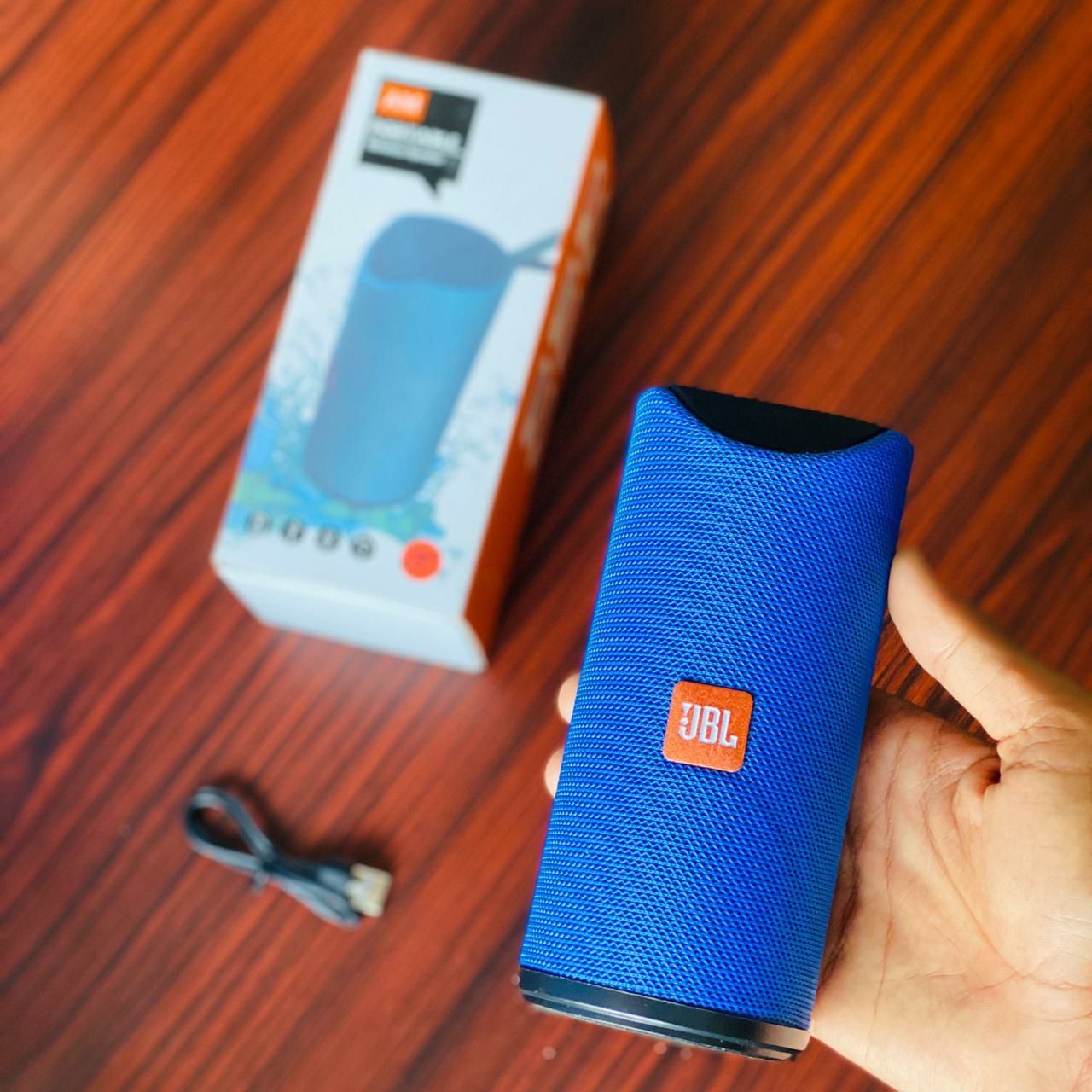 Portable Bluetooth Speaker Dynamic Thunder Sound With High Bass Bluetooth Speaker Stereo Channel With Jbl Brand Logo - Grey