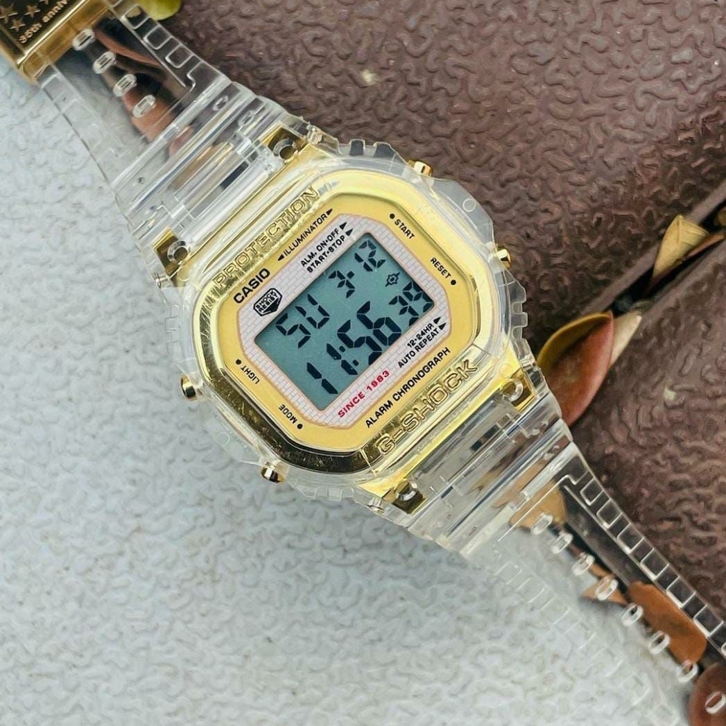 Casia G-Shack 35th Anniversary Unisex Watch With High Quality Strap Best finishing Body & Case - Gold