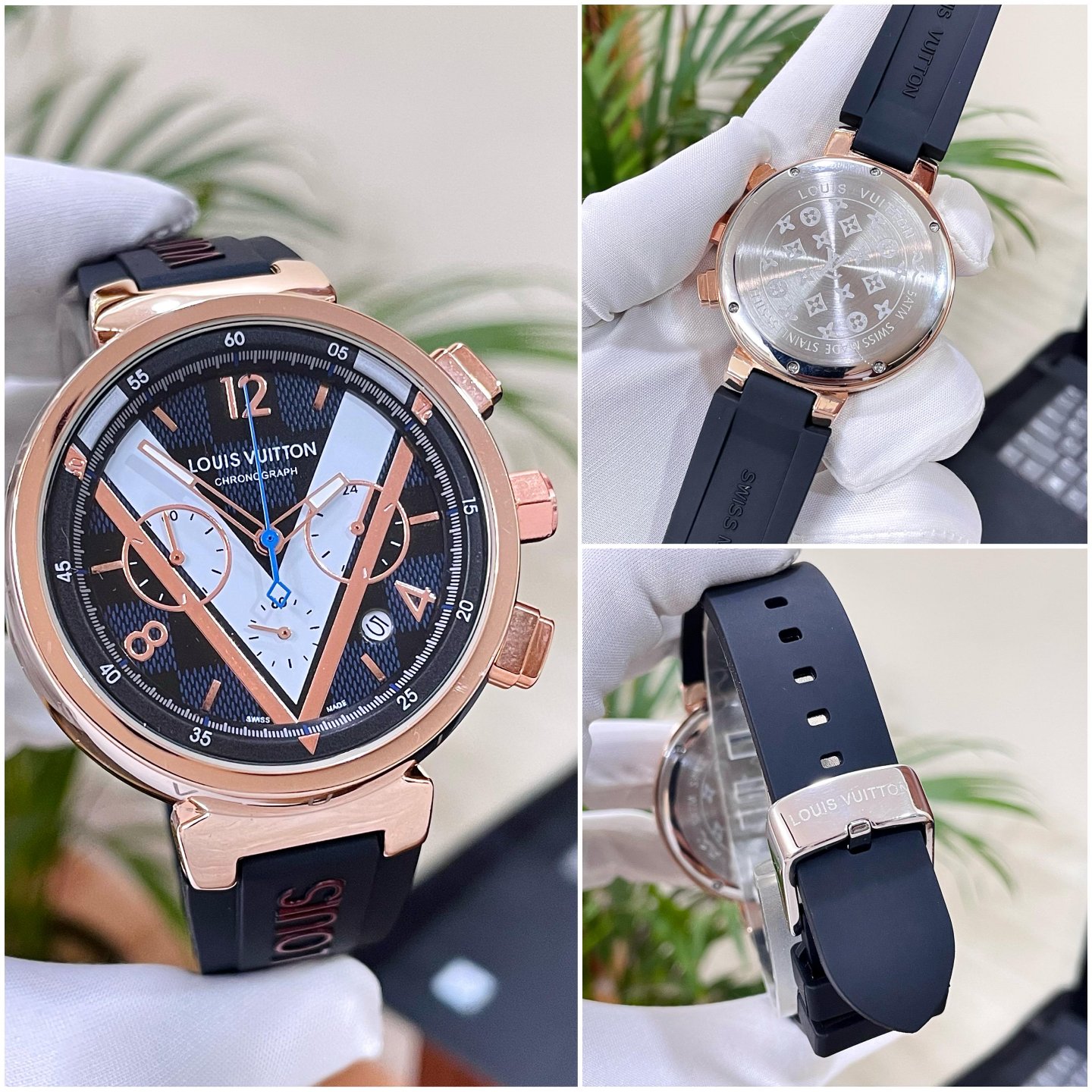 L0uis Vuitt0n Premium Quartz Movement Watch With Free Brand Name Box Packing