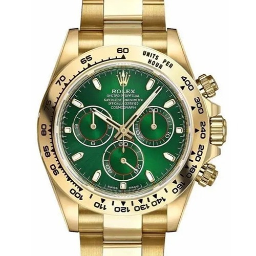 Rolex Daytona Automatic Gold Chain Green Dial (Refurbished)   