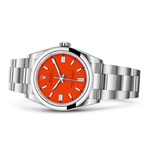 Luxury Watch Oyster Perpetual Red Dial 527 (Refurbished)