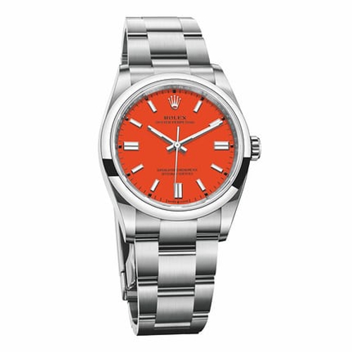 Luxury Watch Oyster Perpetual Red Dial 527 (Refurbished)