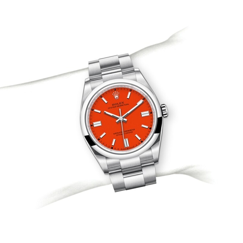 Luxury Watch Oyster Perpetual Red Dial 527 (Refurbished)
