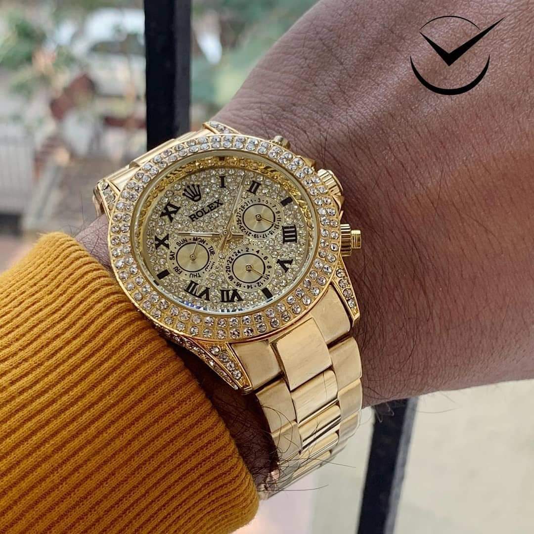 ROLEX ALL CRONO WORKING Gold Diamond  - Gold