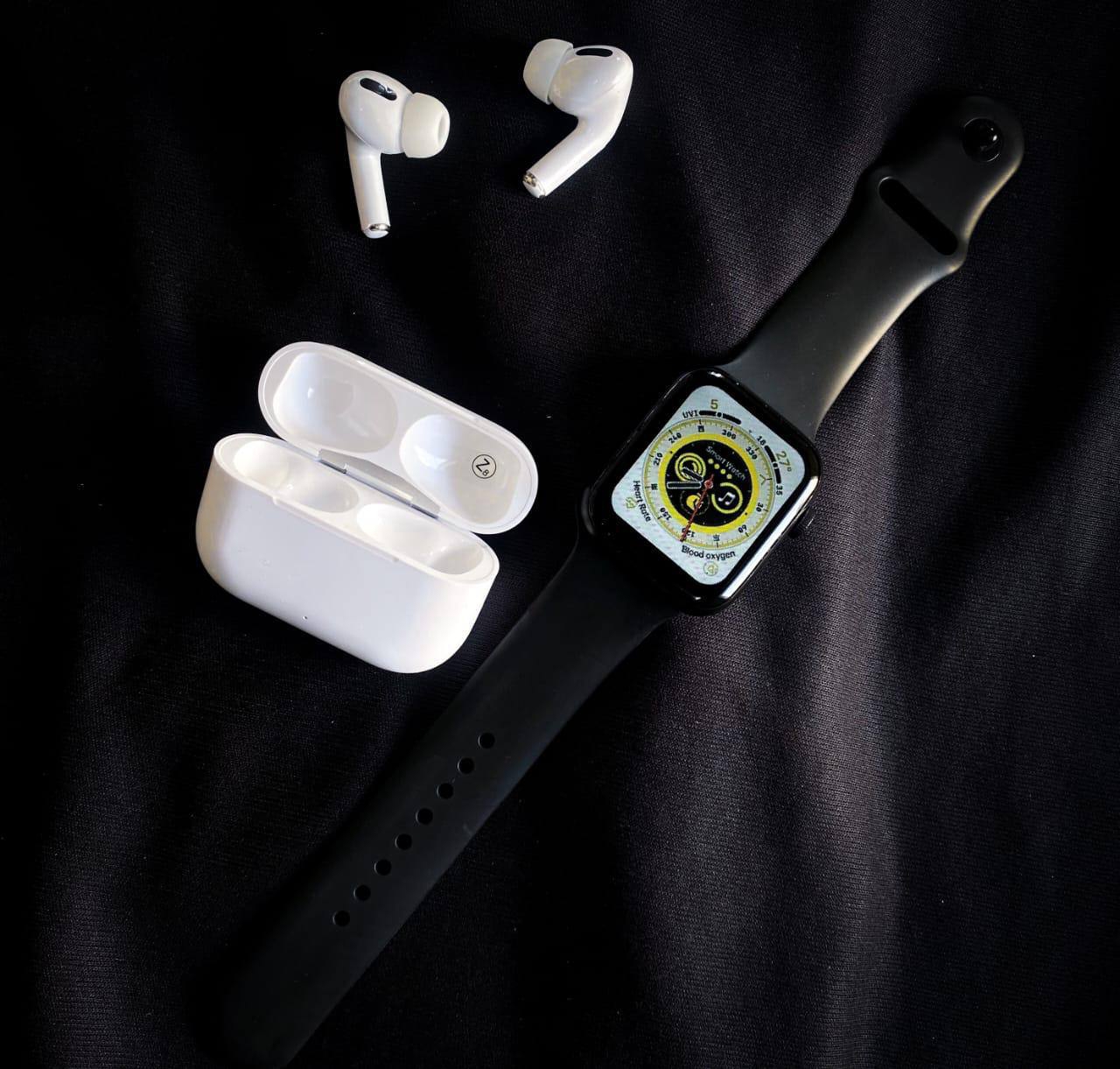 I8 Pro Max ( Series 8) With Airpods 2 Pro Tws*  - Black