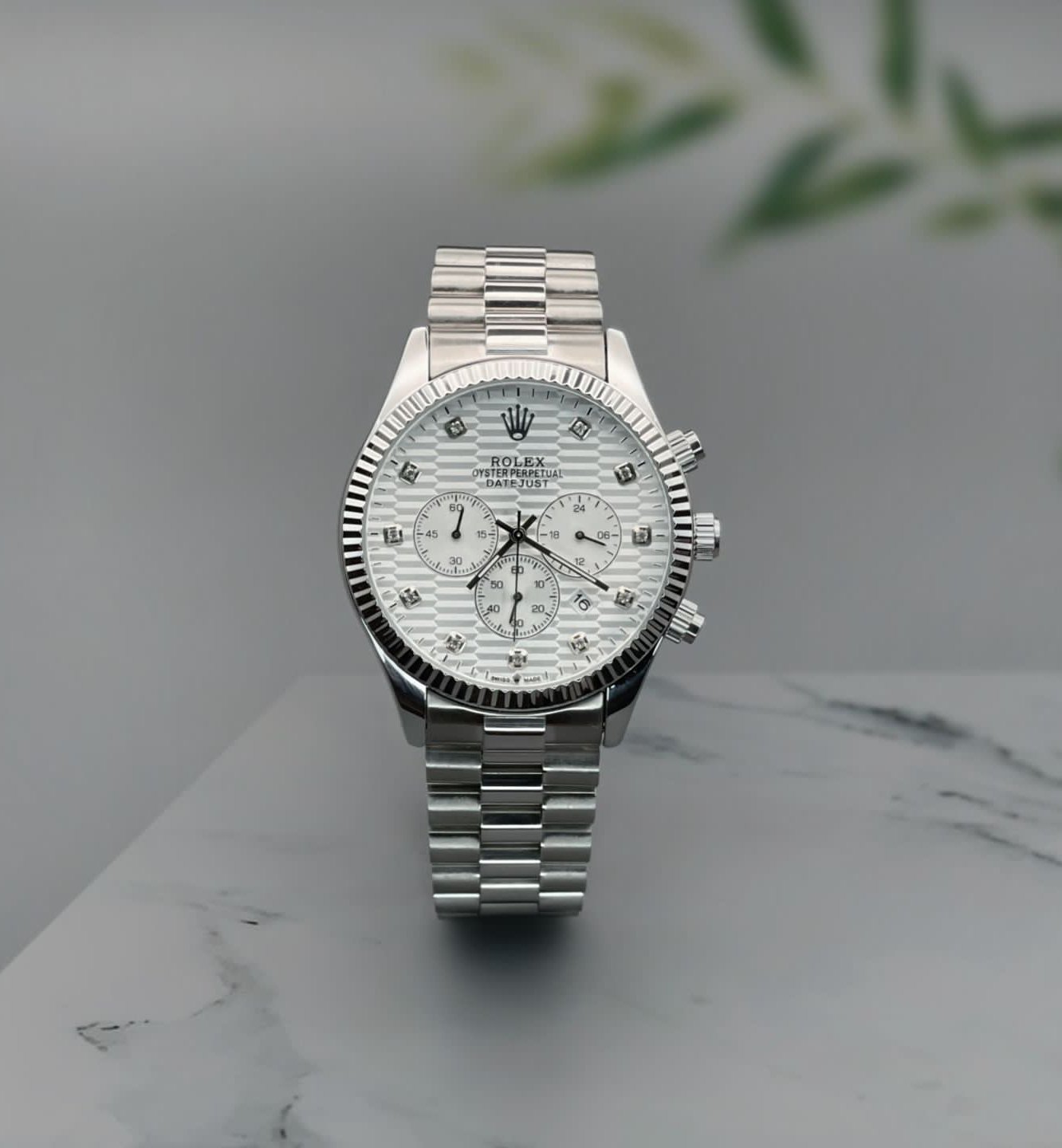 Rolex Oyster Perpetual " UNIQUE VERSION" White Dial .*⭐️ ⭐️⭐️