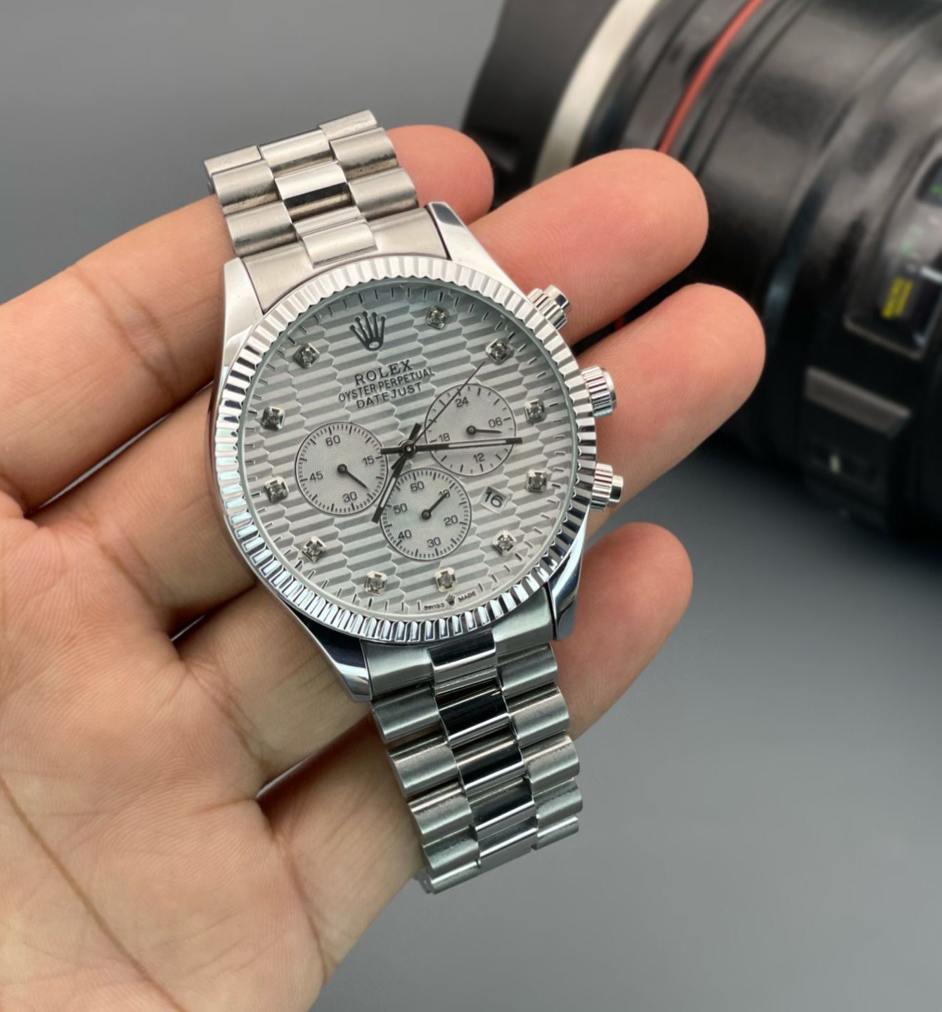 Rolex Oyster Perpetual " UNIQUE VERSION" White Dial .*⭐️ ⭐️⭐️