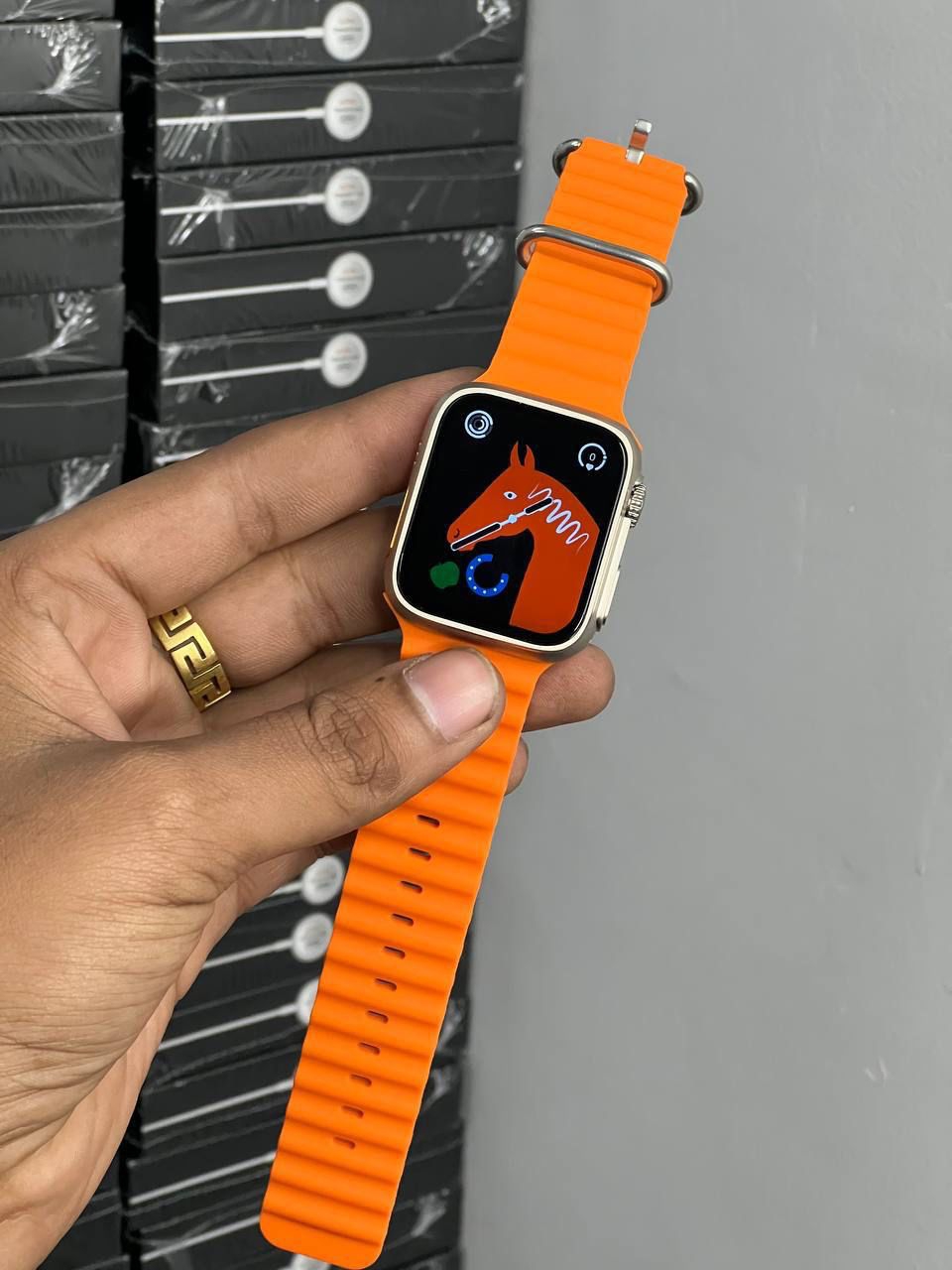  Z55 ultra smart watch🌟 - Yellow Orange