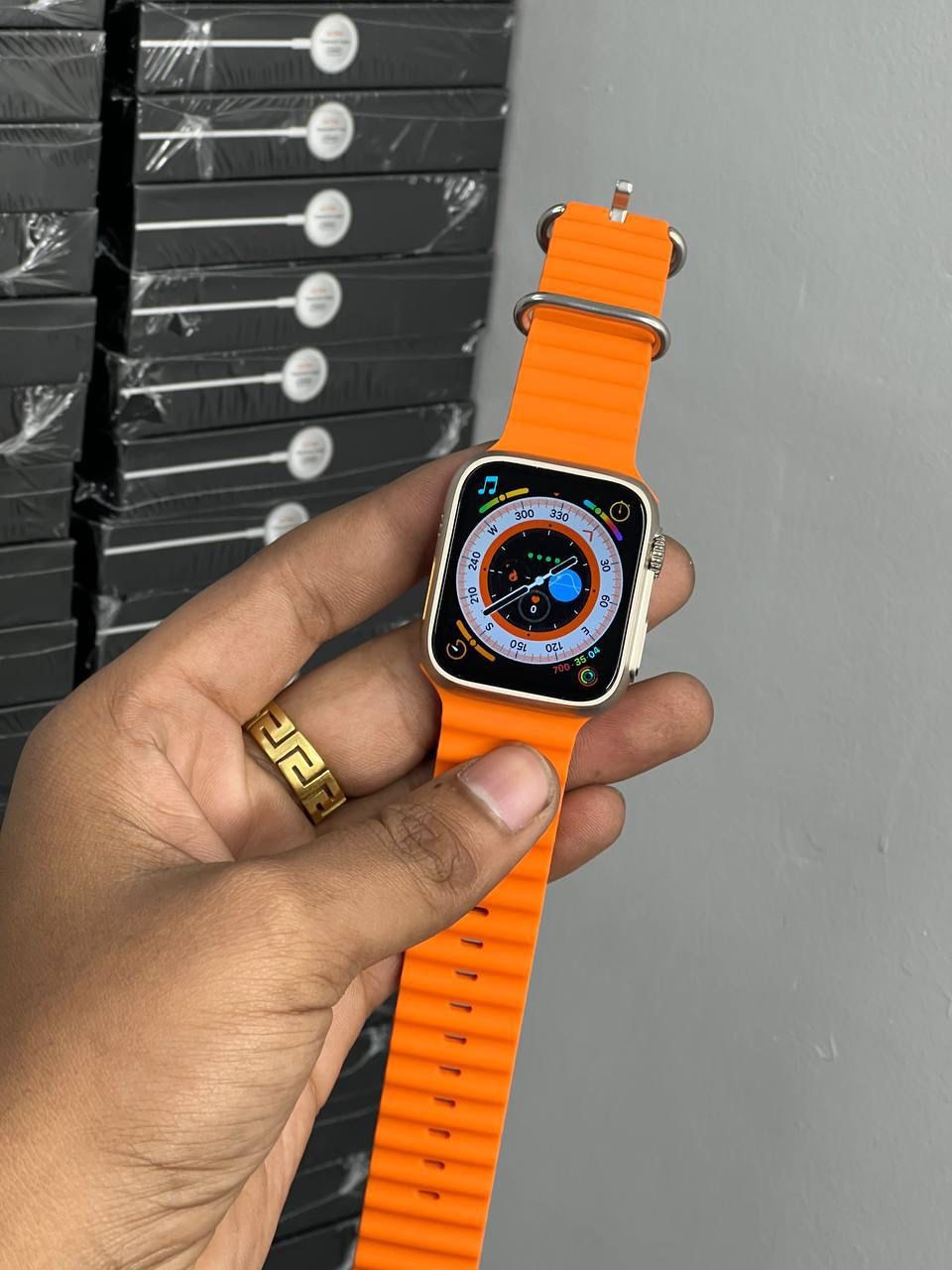  Z55 ultra smart watch🌟 - Yellow Orange