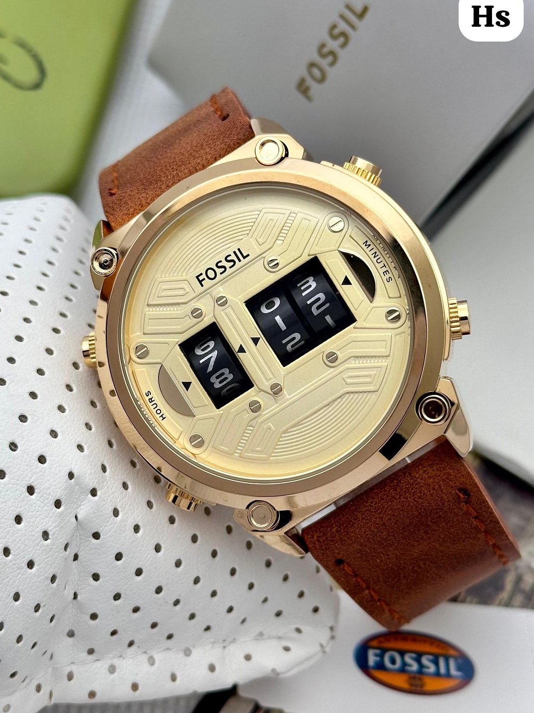 Fossil*Rotor#Quartz movement #Model sporty#Gender- men’s Refuses  - Gold