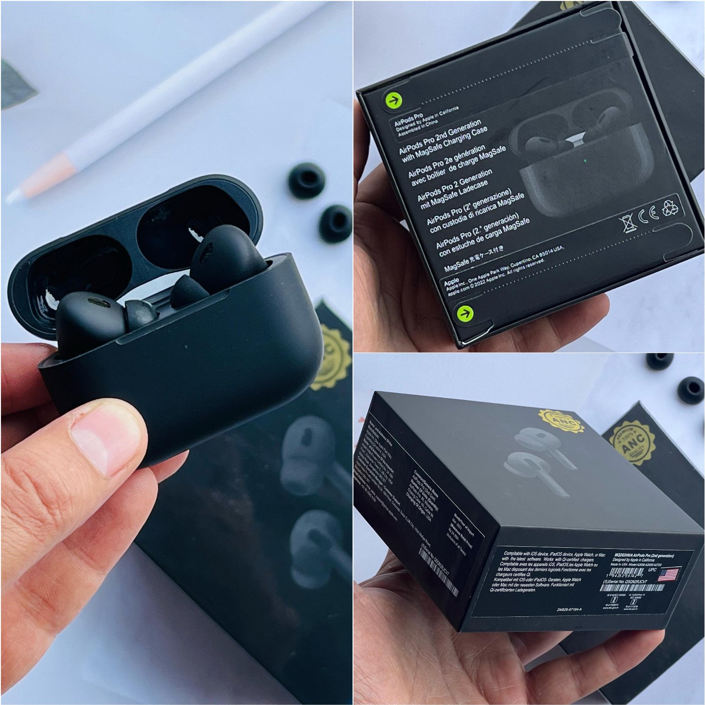 APPLE AIRPODS PRO 2nd Generation MADE IN USA WITH STEM VOLUME