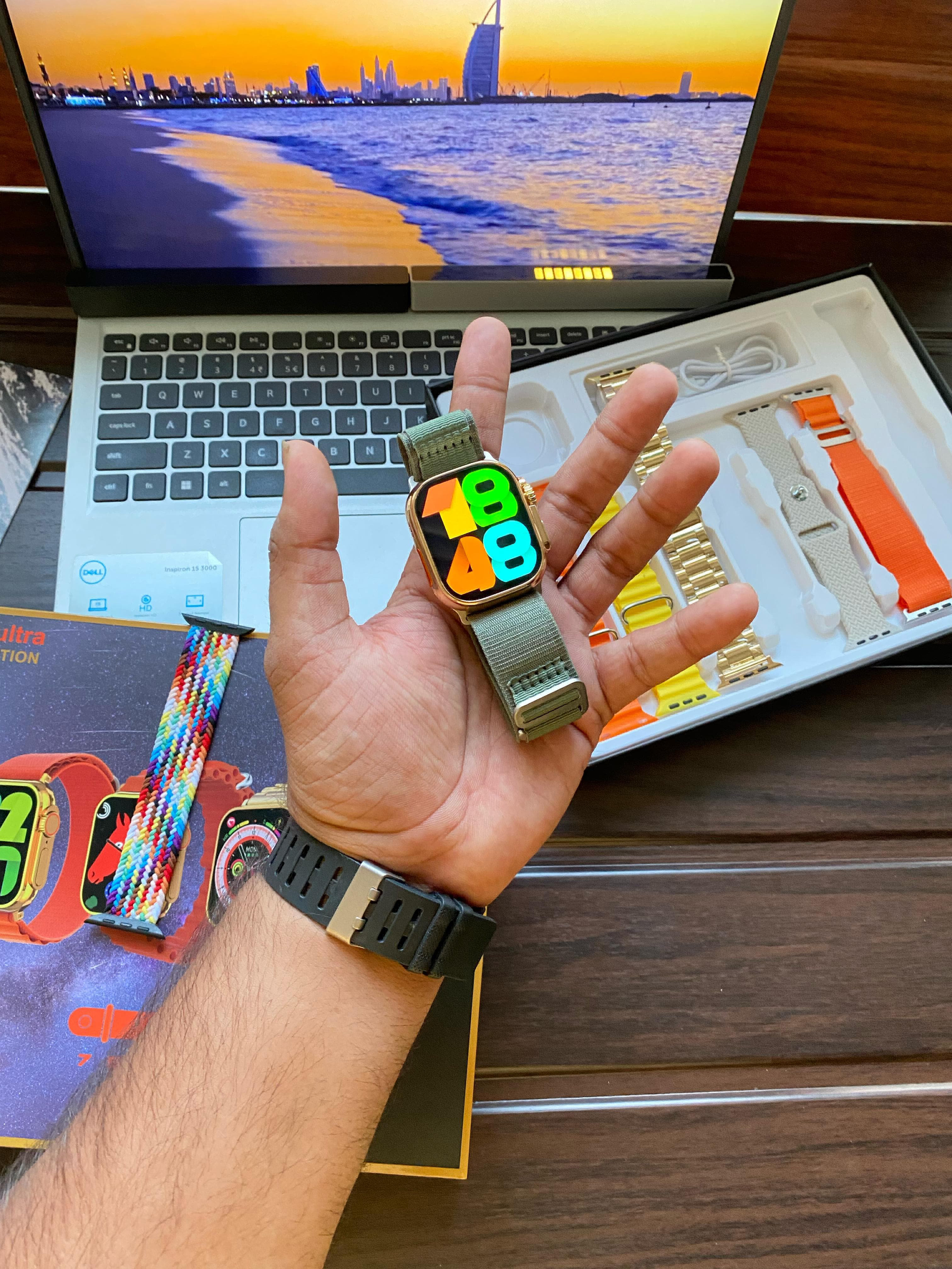 The All New Apple Watch Ultra With Special Customized Dubai Made Hard Box :*