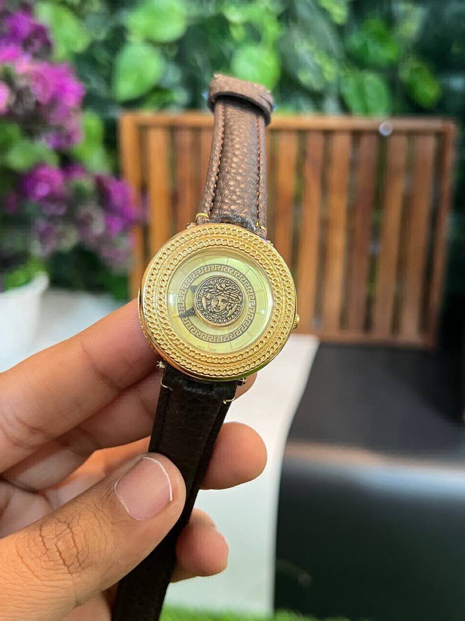 Versace Metal Icon Brown