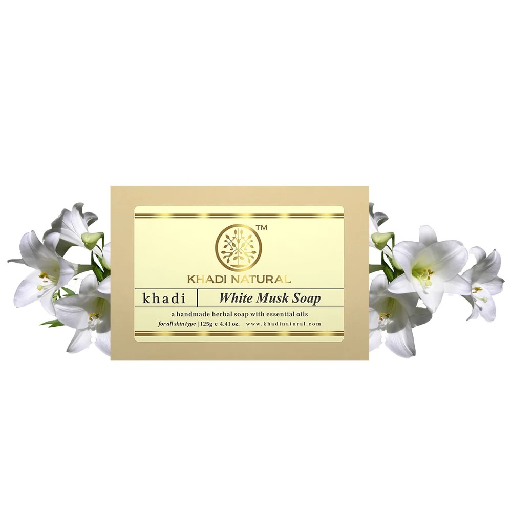 Khadi Natural Herbal White Musk Soap 125 g