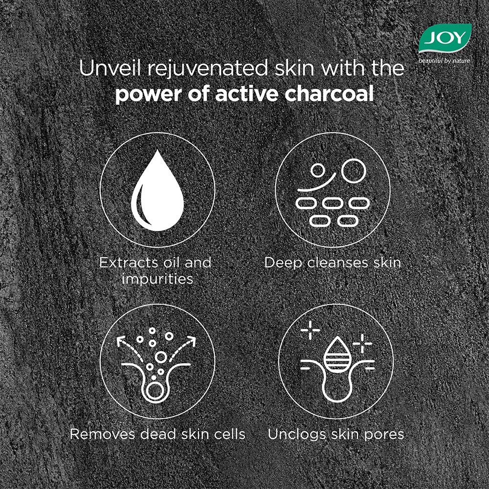 JOY ACTIVATED CHARCOAL FACE WASH 50ML
