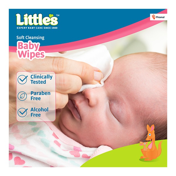 LITTLES SOFT CLEANSING BABY WIPES (80 WIPES)