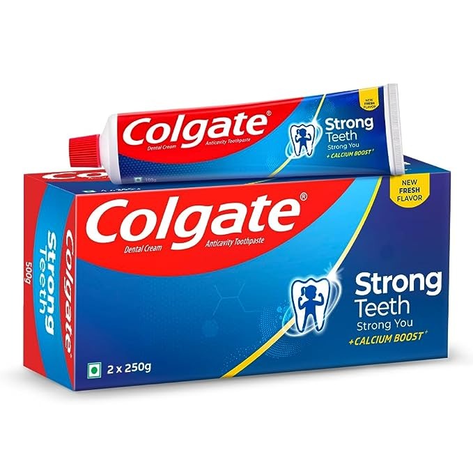 COLGATE STRONG TEETH SUPER SAVER 250G*2P