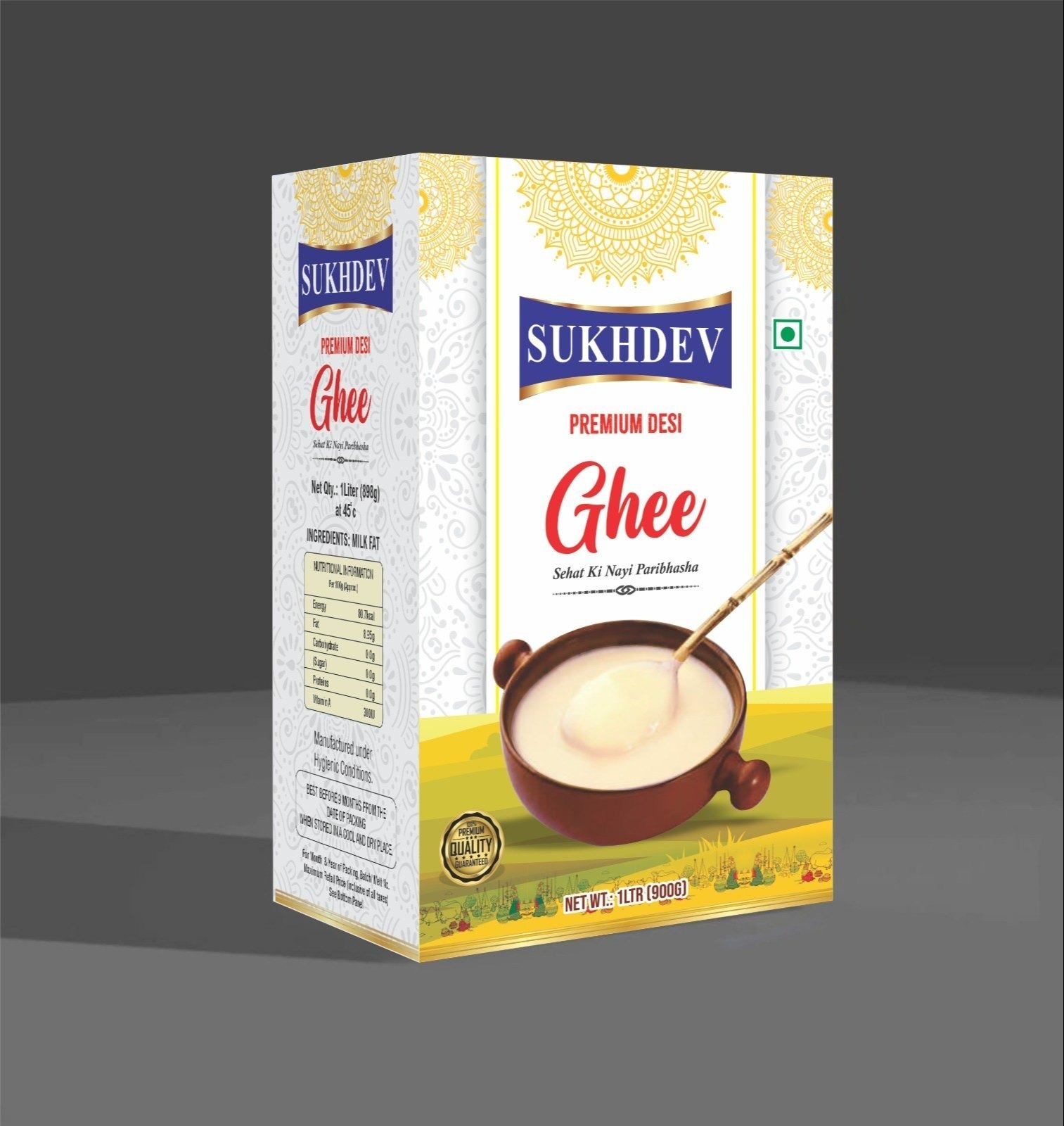 SUKHDEV PREMIUM DESI GHEE 1LTR 
