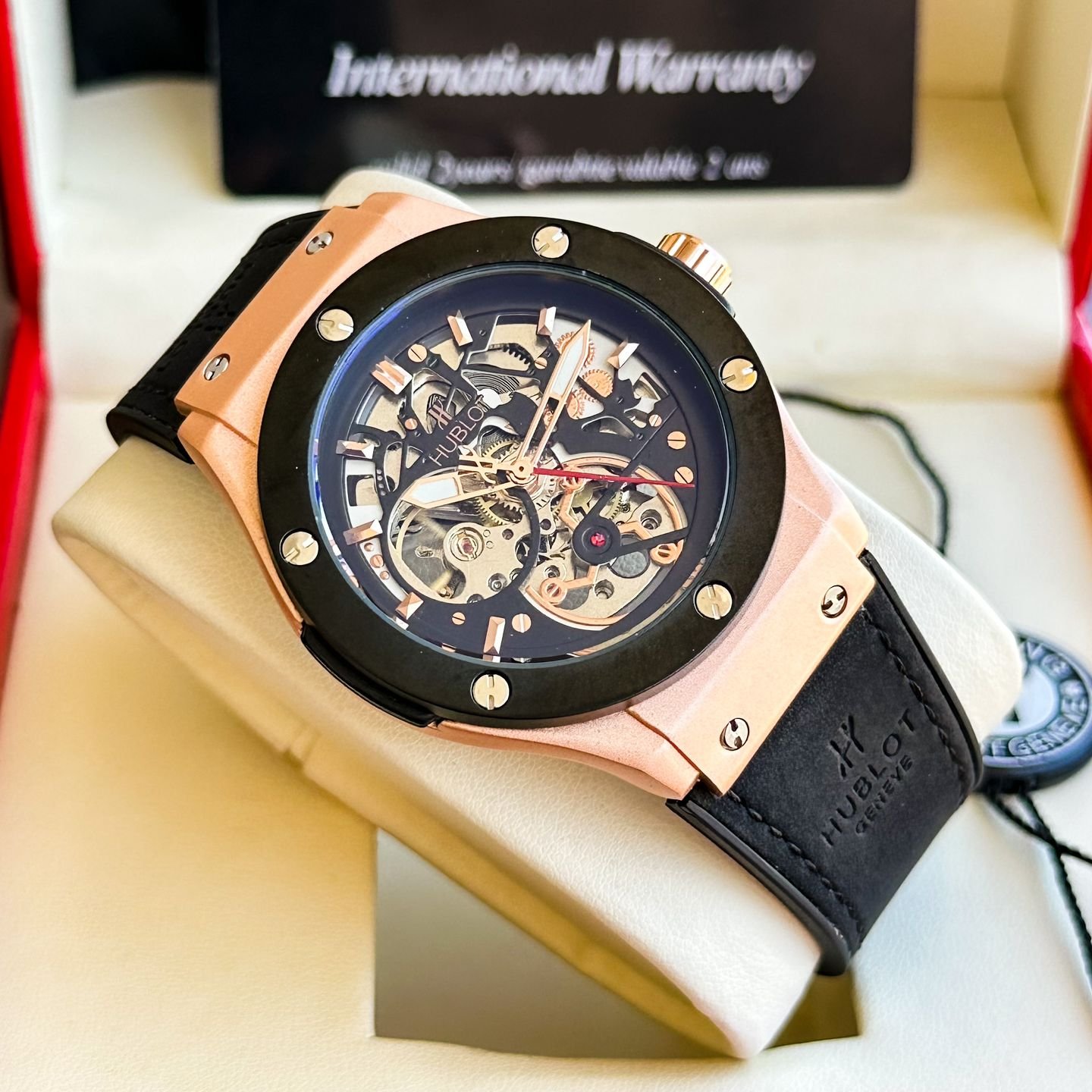  Automatic Rose Gold Black Colour 