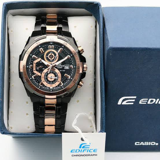 Casio# Edifice EFR-539 - Black Gold