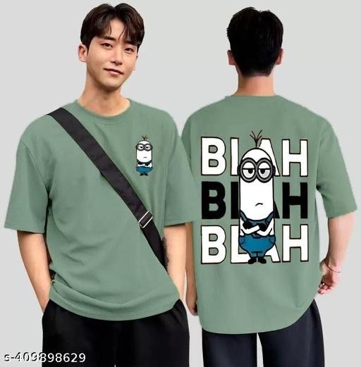 Men Cotton Blend Regular Tshirts