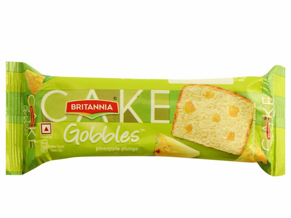 Britannia Gobbles Pineapple Plunge Cake - 50 gm | Glubery.com