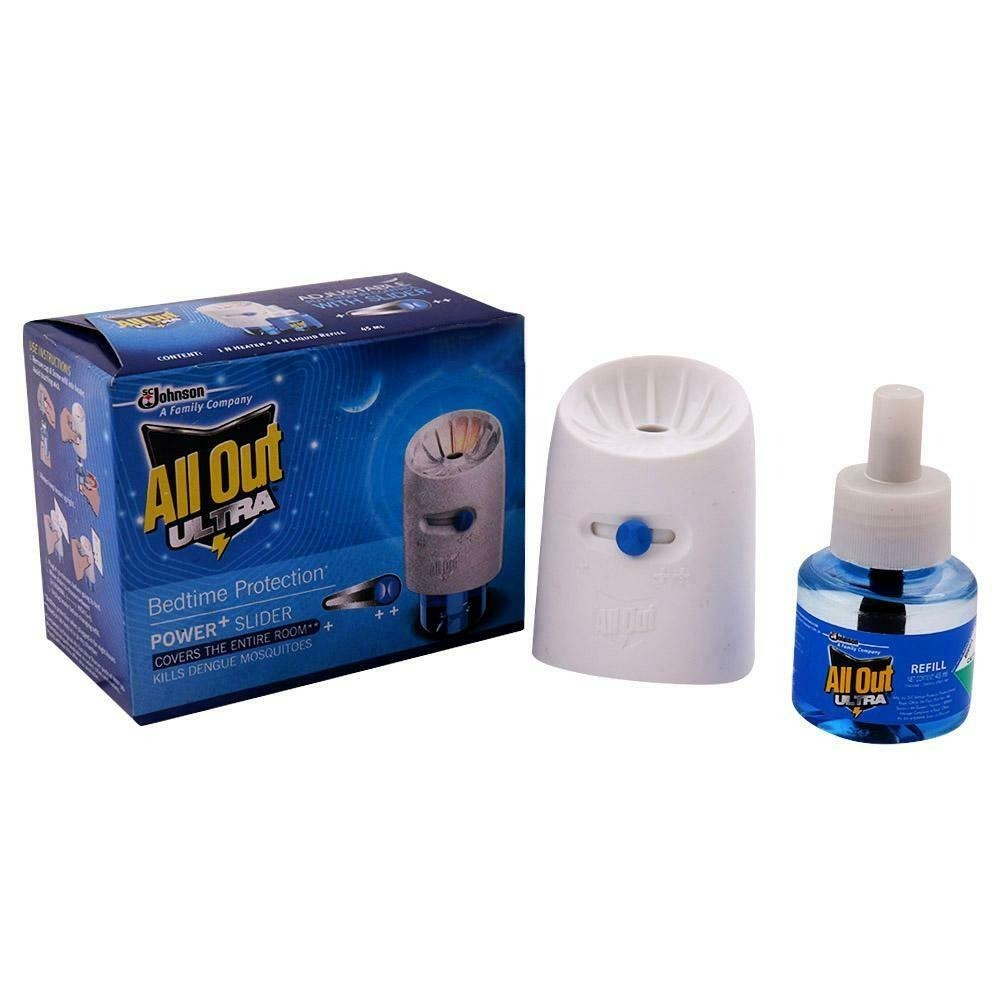 All Out Ultra Power+ Slider Mosquito Repellent Machine + Refill 45 ml B2C
