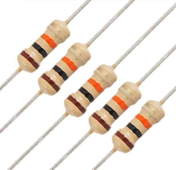 56K ohm 1/4 Watt Carbon Film Fixed Resistors pack of 10